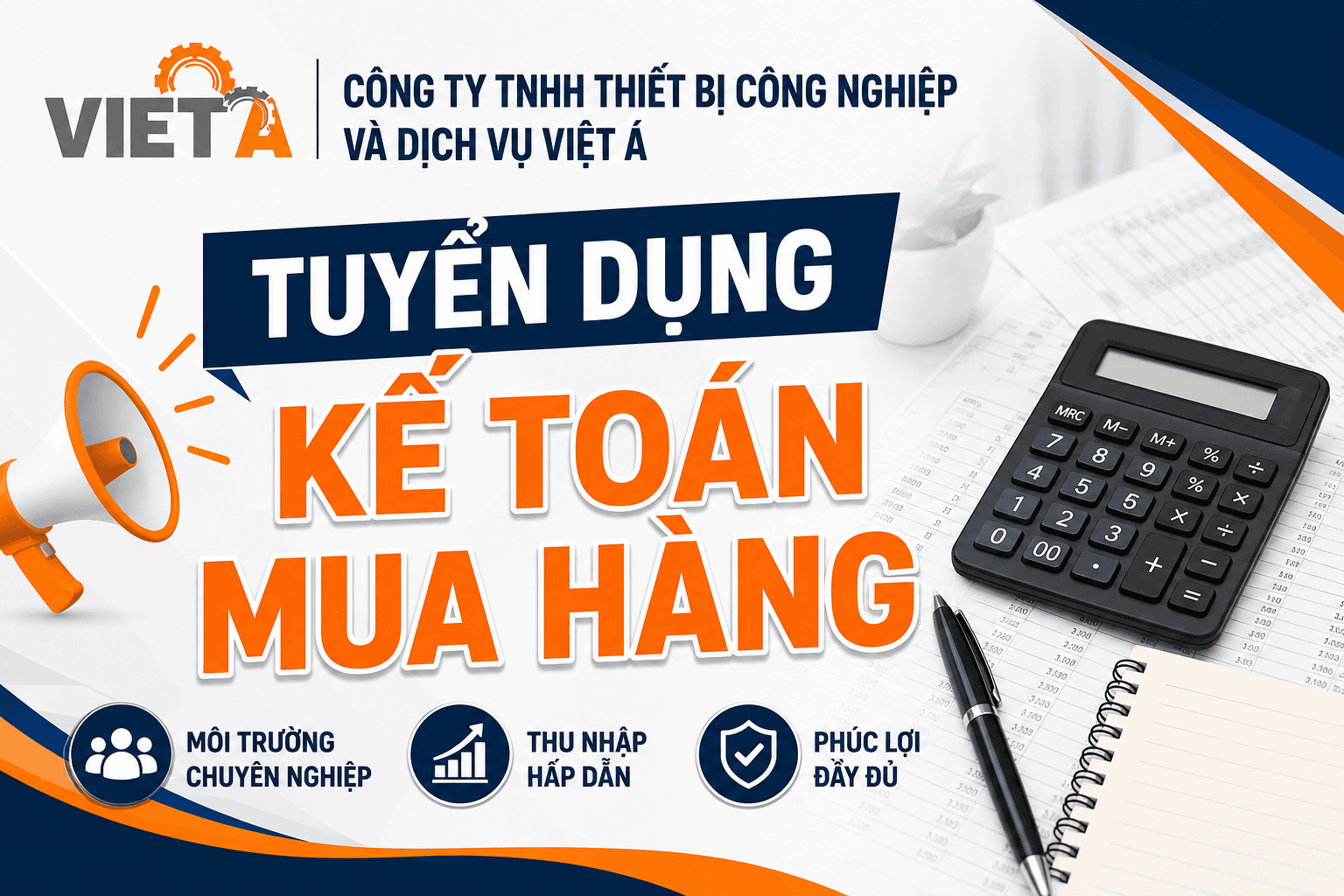Thông báo tuyển dụng Kế toán mua hàng