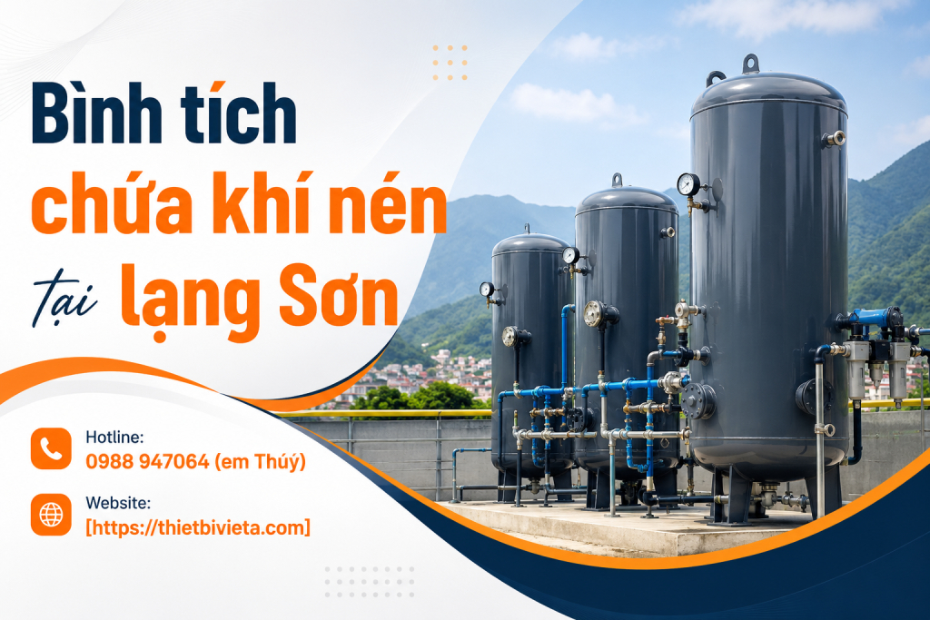 Bình tích chứa khí nén tại Lạng Sơn, giá tại xưởng sản xuất