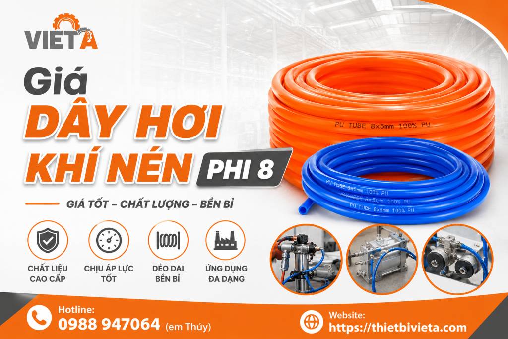Giá dây hơi khí nén phi 8