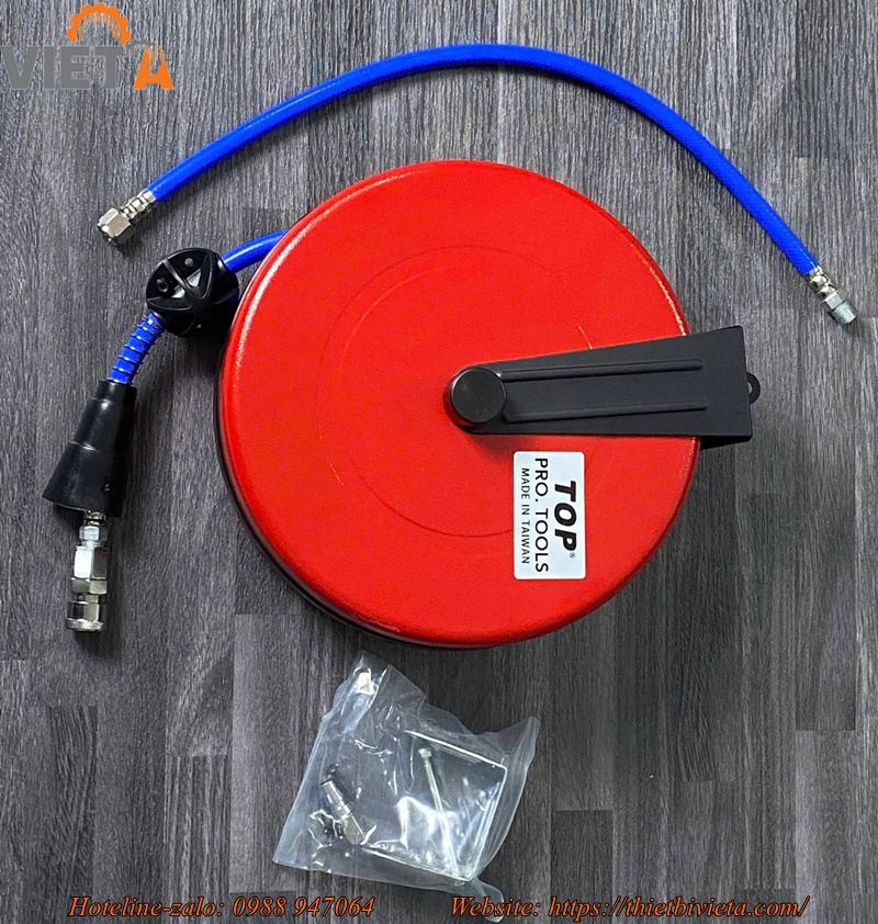 Cuộn dây hơi treo tự rút 9m TOP HR-702A