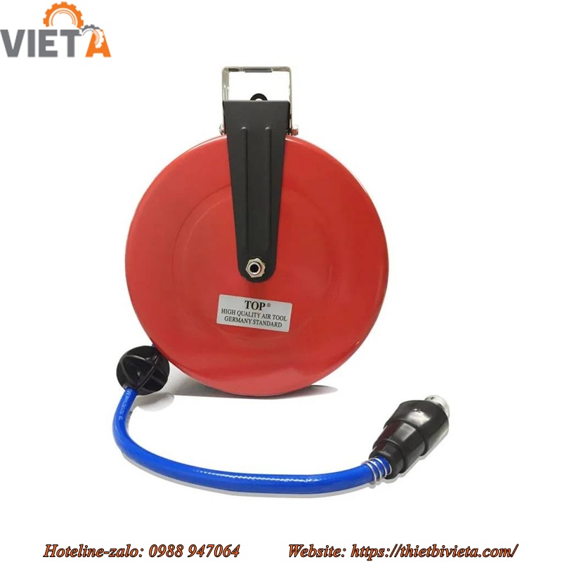 Cuộn dây hơi treo tự rút 9m TOP HR-702A