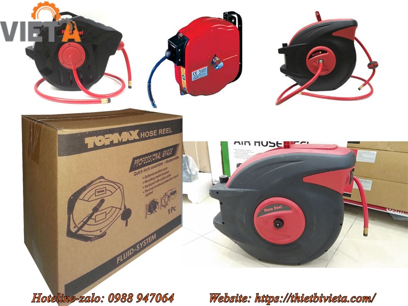 Cuộn dây hơi tự rút hose reel 30m