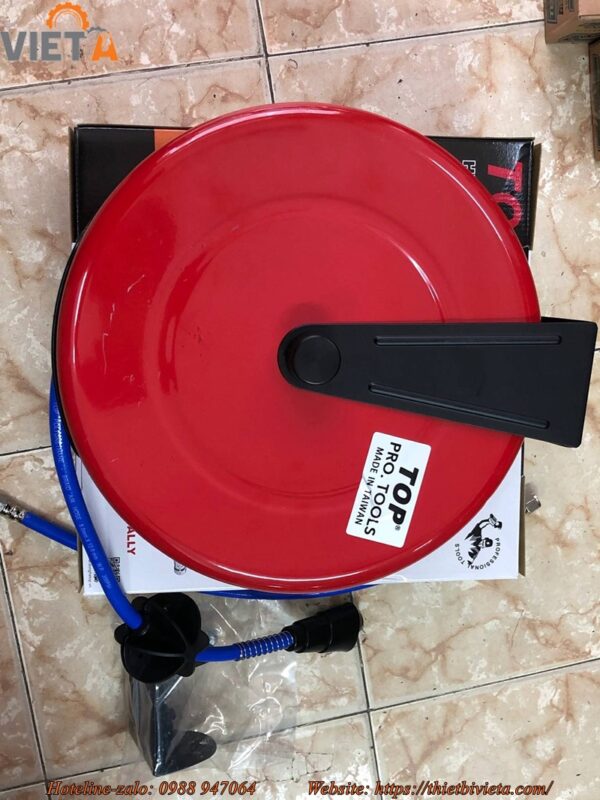 Cuộn ống hơi rút tự động 15m hộp sắt hr 708c