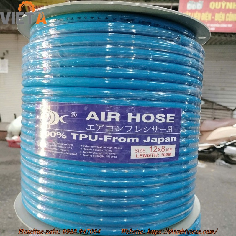 Dây hơi khí nén pu 8x12mmoem