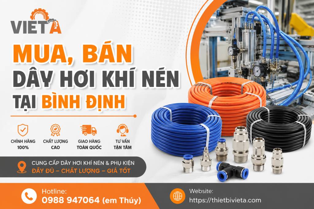 Tổng Kho Mua, Bán Dây Hơi Khí Nén Tại Bình Định, Giá Tại Kho, Chuyên Sỉ & Lẻ