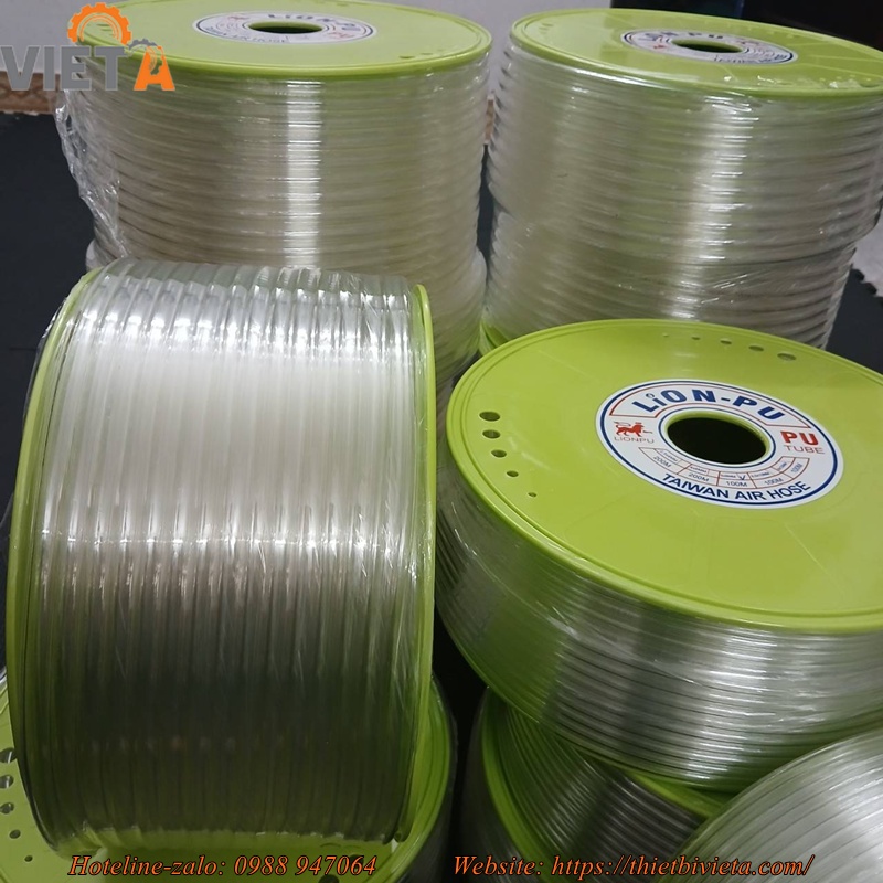 dây hơi lò xo phi 10; dây hơi khí nén phi 10; Dây hơi PU phi 10; dây hơi 10 ly