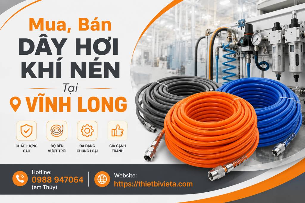 Tổng Kho Mua, Bán Dây Hơi Khí Nén Tại Vĩnh Long, Giá Tại Kho, Chuyên Sỉ & Lẻ