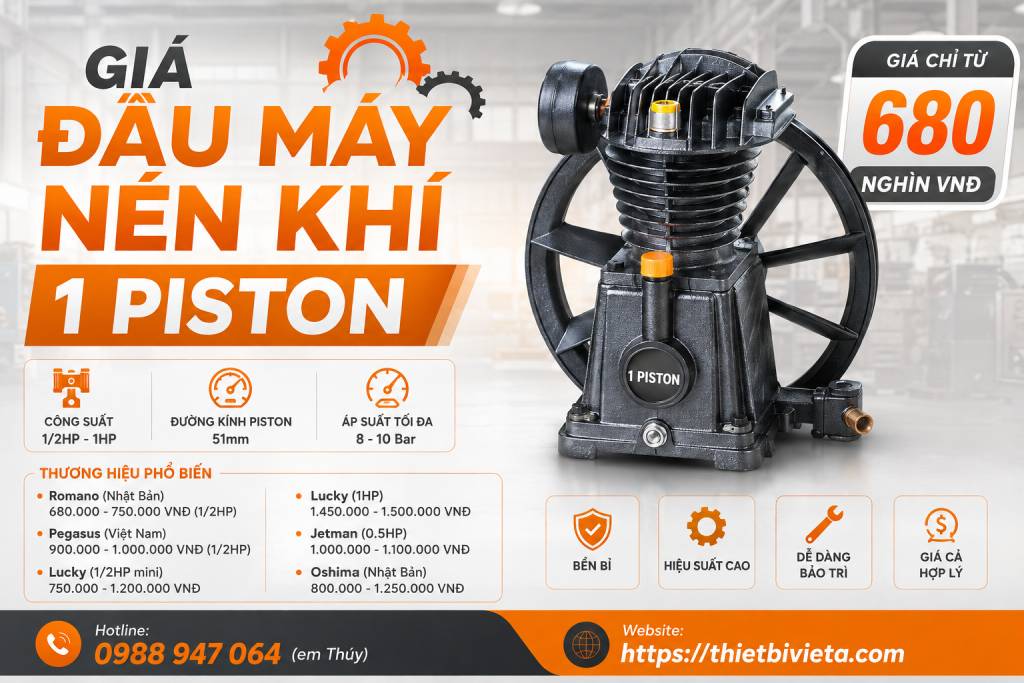 Giá đầu máy nén khí 1 piston
