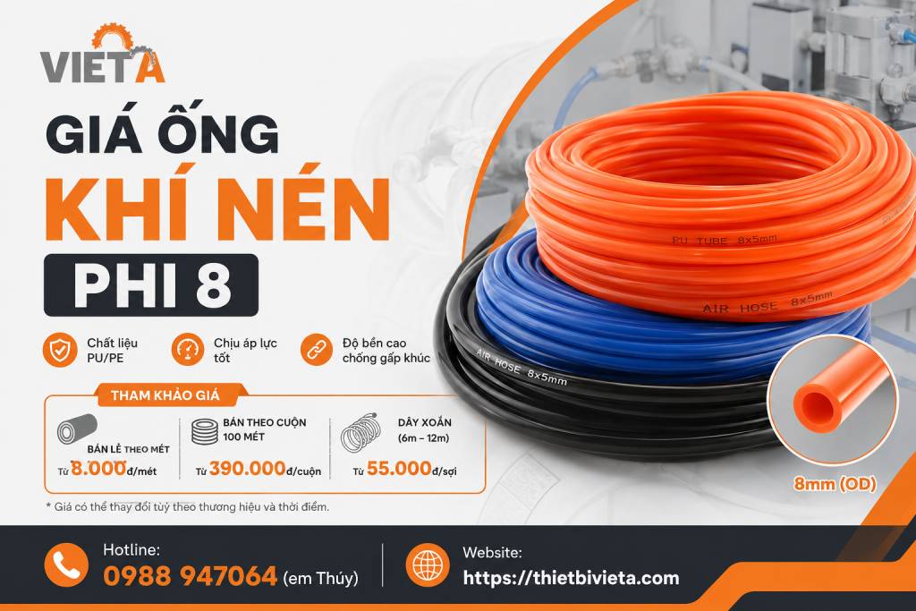 Giá ống khí nén phi 8