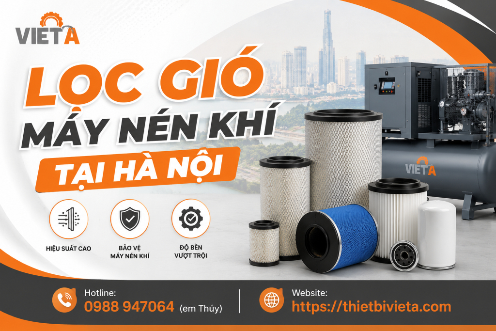 Lọc gió máy nén khí tại Hà Nội chính hãng, giá tốt, giao hàng nhanh