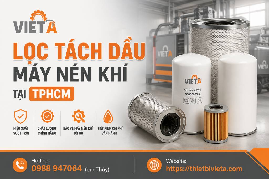 Lọc tách dầu máy nén khí tại TPHCM chính hãng, giá tốt, tư vấn đúng mã