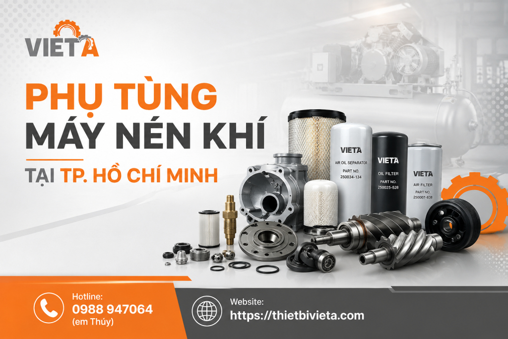 Phụ tùng máy nén khí tại TP. Hồ Chí Minh chính hãng tại tổng kho