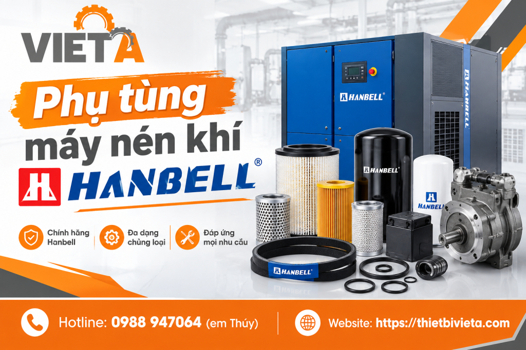Phụ tùng máy nén khí Hanbell Chính Hãng, Hàng Sẵn Kho Tại Hà Nội, TPHCM ship toàn quốc
