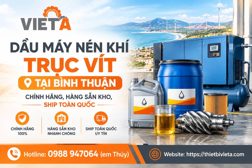 Dầu máy nén khí trục vít tại Bình Thuận
